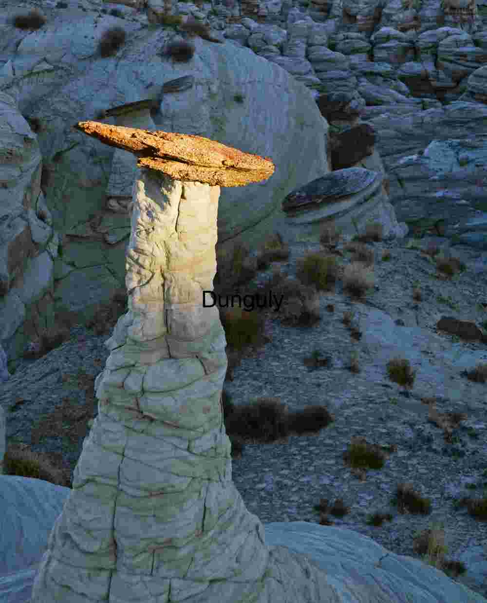 Last light; Upper White Rocks