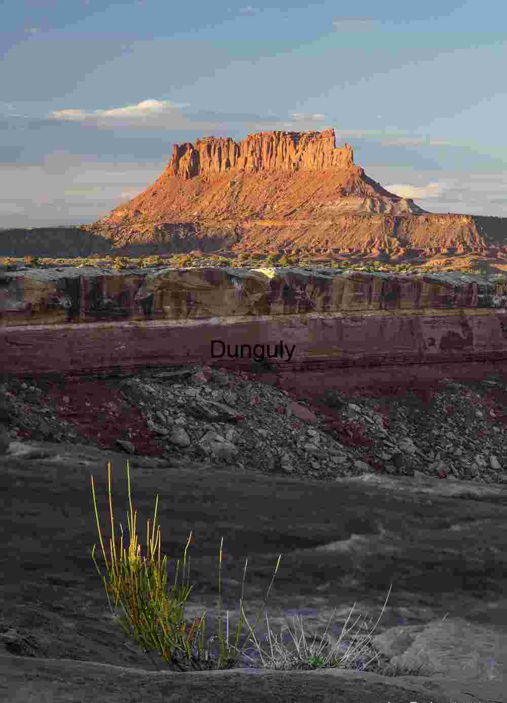 Last Light on Butte, Canyonlands National Park, Utah