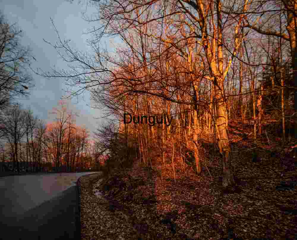 Last rays of the sun near Rockwood; GAP trail