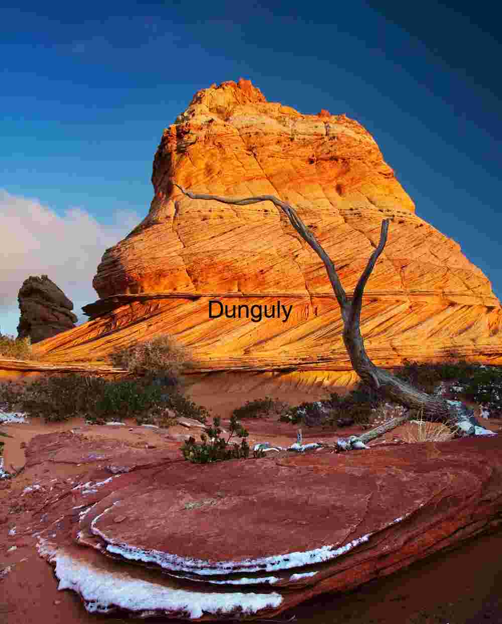 Lingering snow, Coyote Buttes South