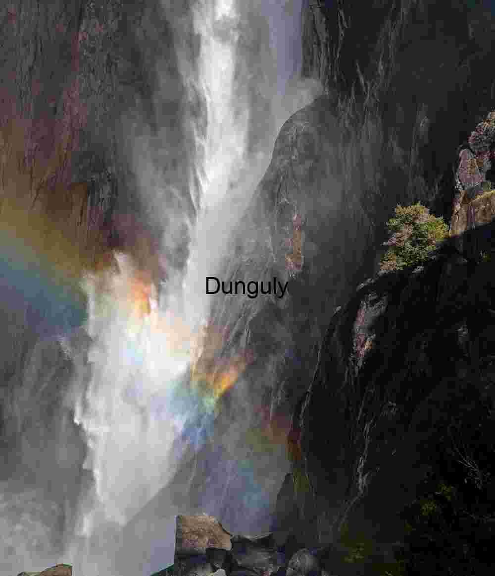 Yosemite Fall Rainbow: Mist, Light, and Cascading Water