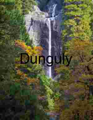 Yosemite Fall Frame: Autumn Foliage and Cascading Water