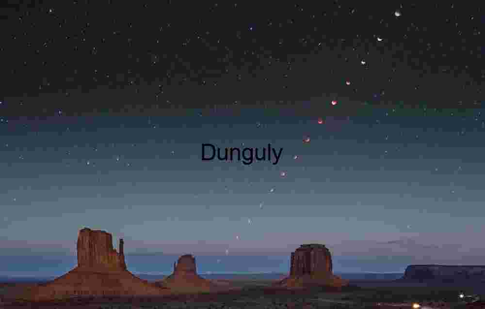 Lunar eclipse timelapse sequence over the Mittens