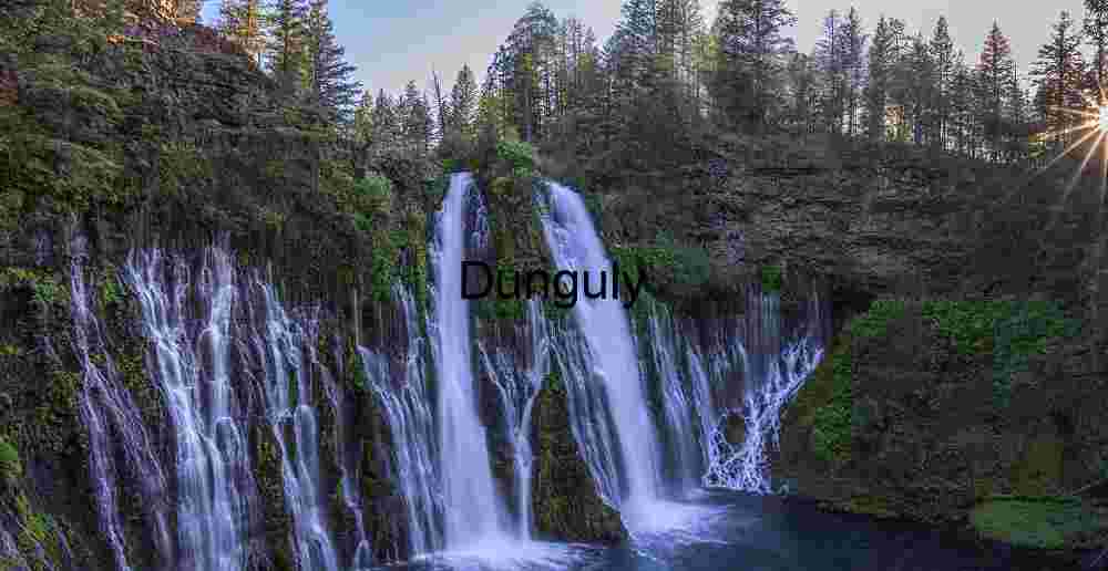 Big - McBurney Falls Detail Abstract - Cascading Water Moss