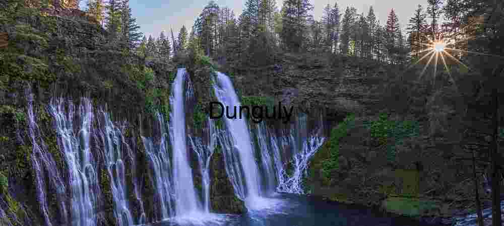 Close - McBurney Falls Detail Abstract - Cascading Water Moss