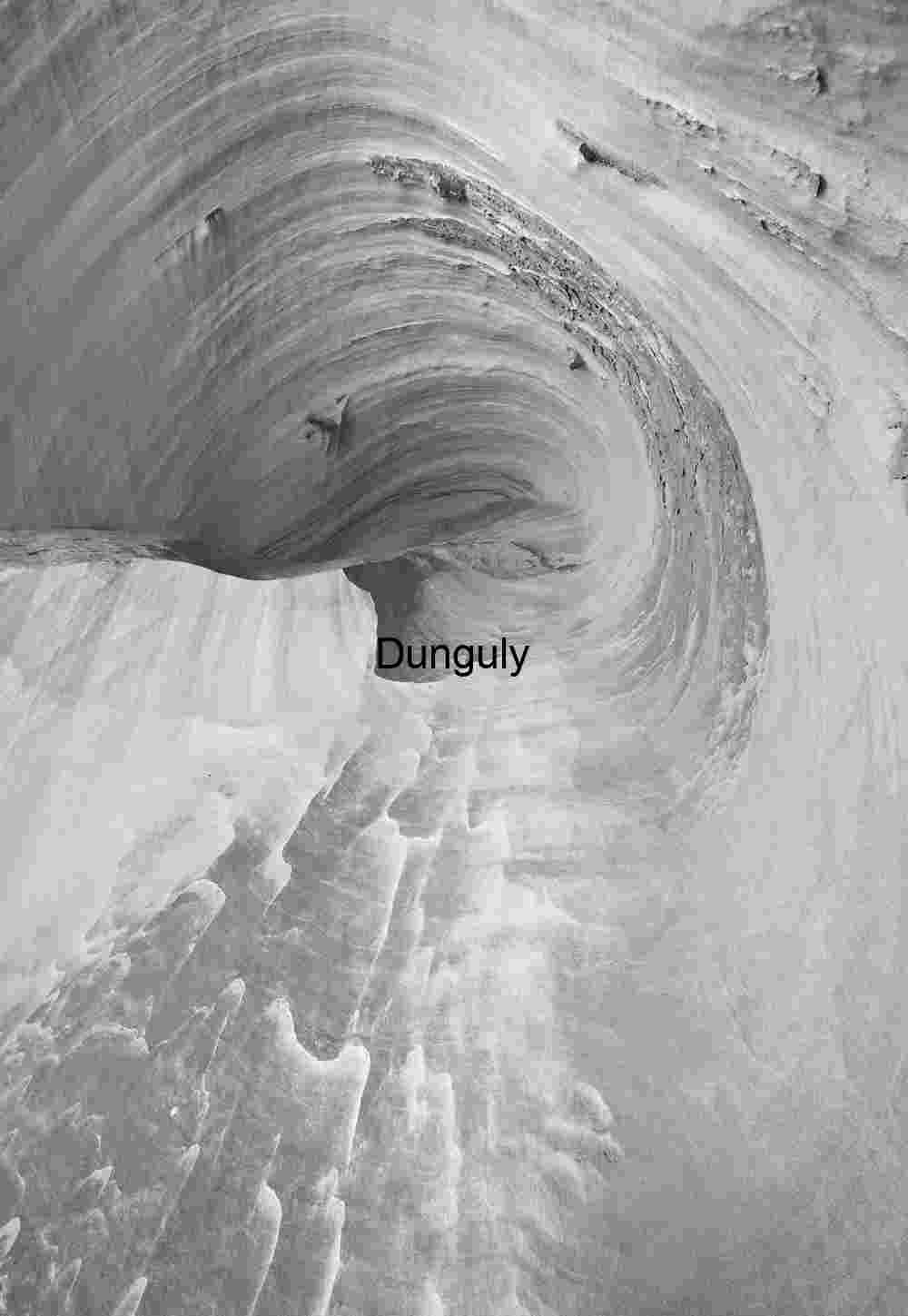 Nautilus spiral in white; Vermillion Cliffs N.M