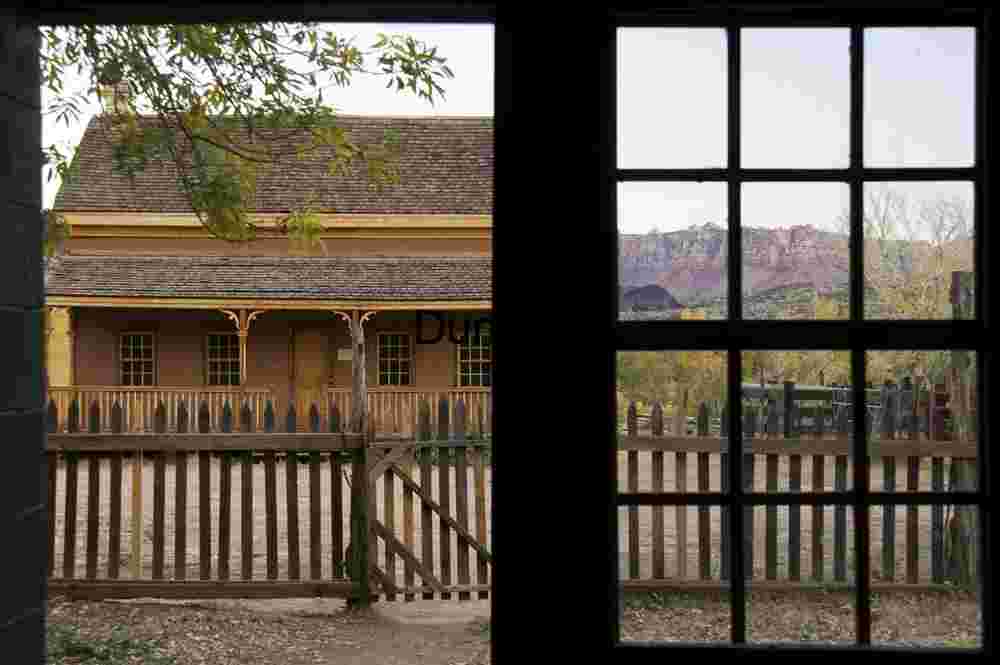 One view through the door, another through the window, Grafton Ghost Town