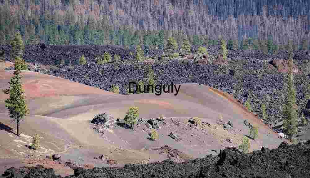 Painted Dunes Lassen Volcanic National Park Landscape