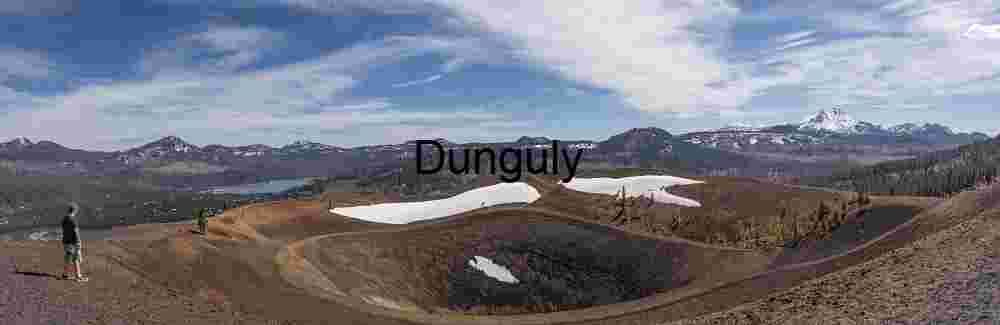 Close- Cinder Cone Crater Panorama - Lassen Volcanic National Park