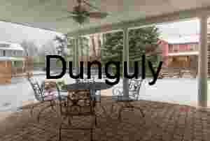 Parker House patio in snow; GAP trail