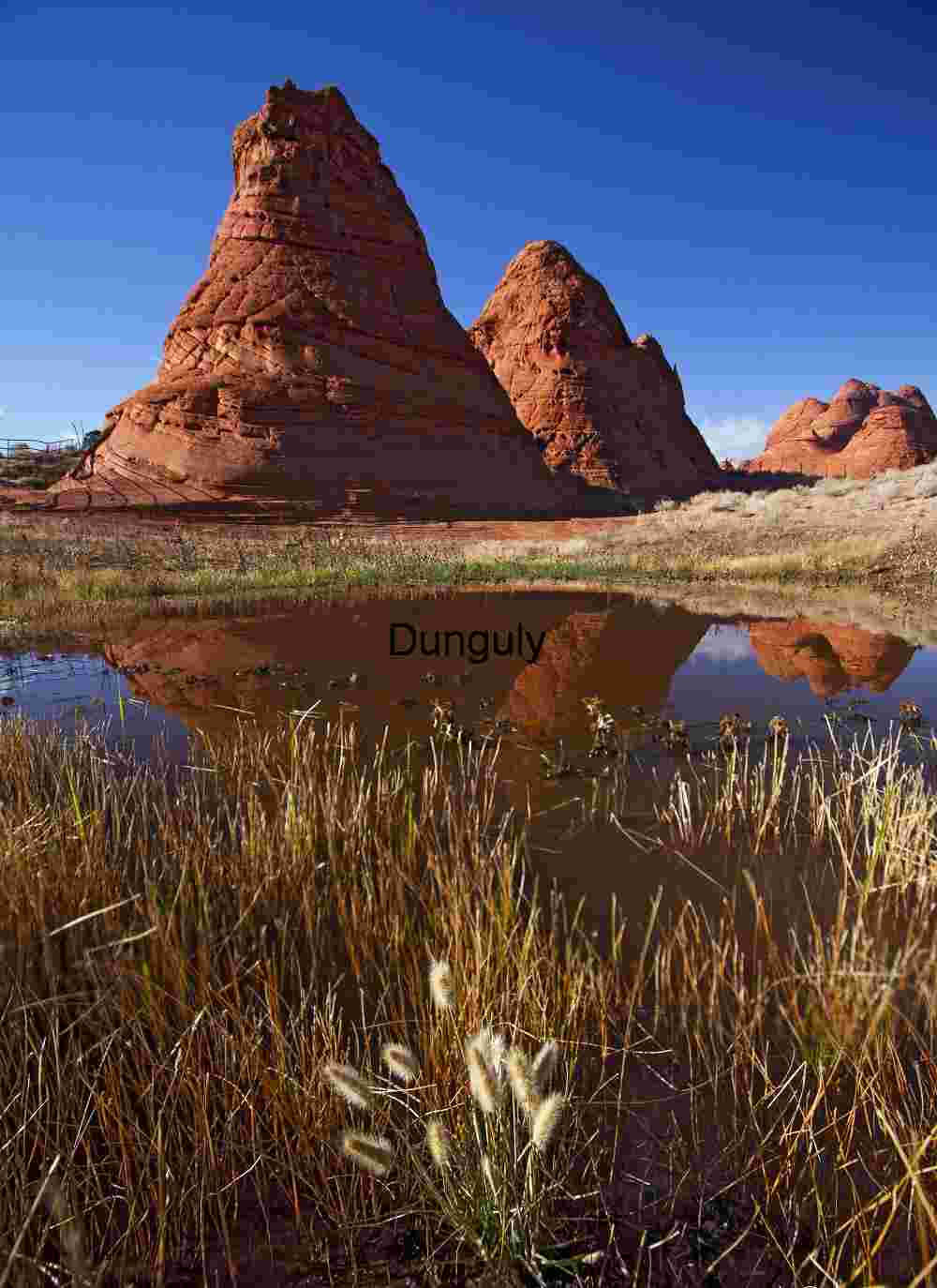 Paw Hole Teepees Reflection, South Coyote Buttes