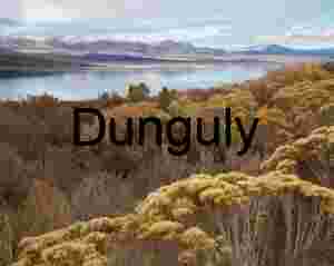 Close- Mono Lake Tufa Sunset Panorama - Red Glowing Pinnacles