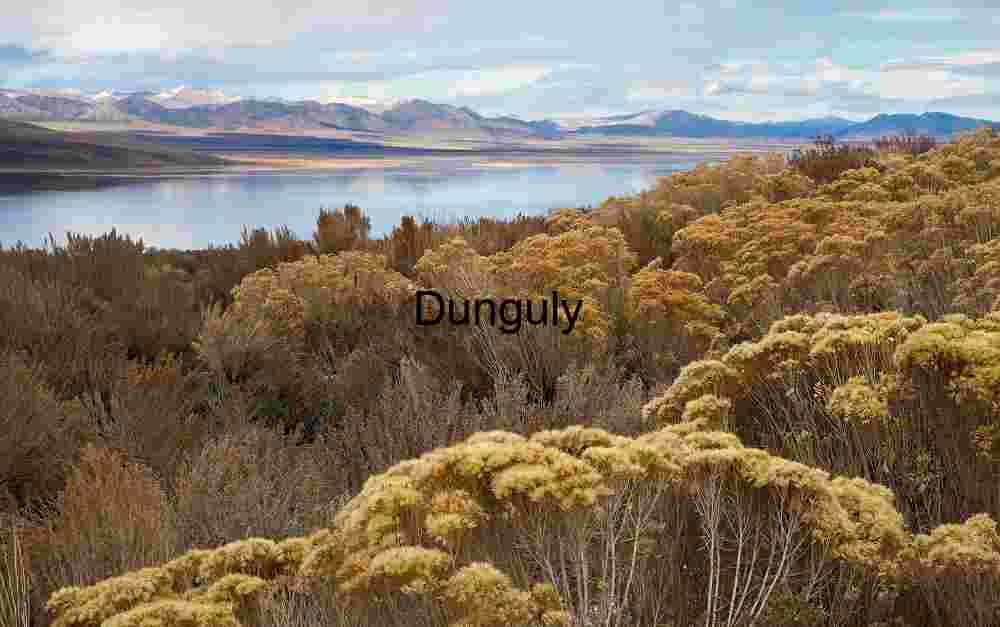 Mono Lake Tufa Sunset Panorama - Red Glowing Pinnacles