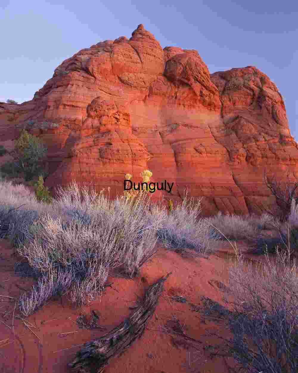 Red rock and sand, Paw Hole, Coyote Buttes South.