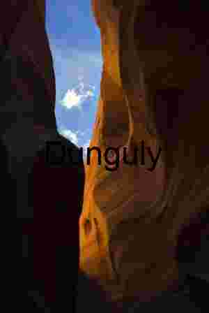 Antelope Canyon Light: Slot Canyon Walls & Blue Sky