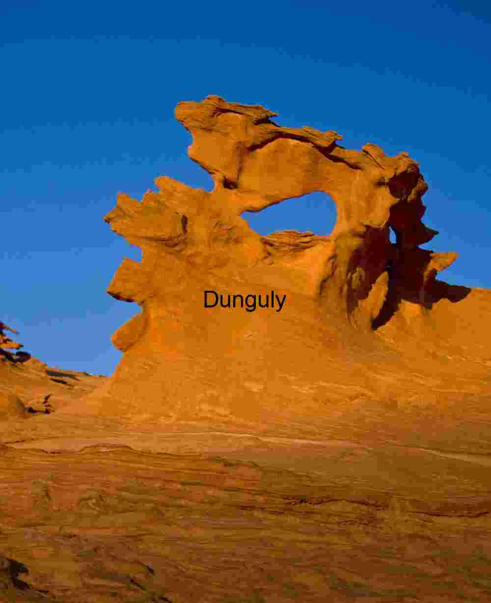 Sandstone erosion | Golden Desert Rock Formation Art