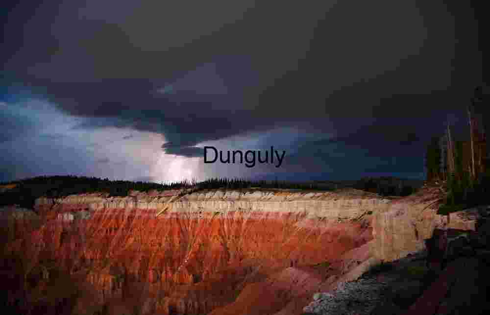 Single lightning strike, Cedar Breaks N.M.