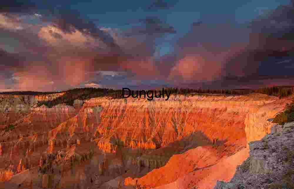Storm clouds over Cedar Breaks N.M.