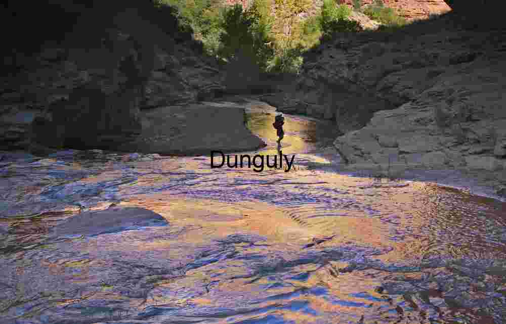 Coyote Gulch Stream Crossing at Sunset, Escalante, Utah