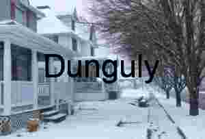 Street after overnight snow, Confluence; GAP trail