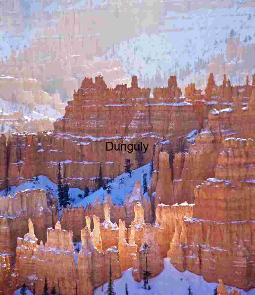 Sun and snowstorm; Sunset Point