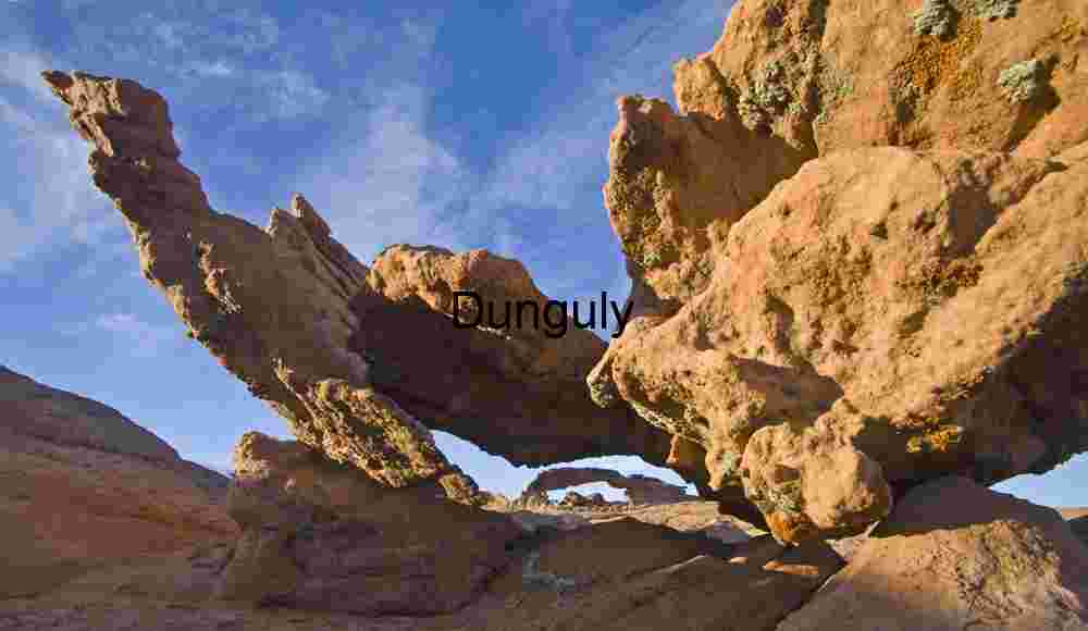 Sunset Arch through rock arch