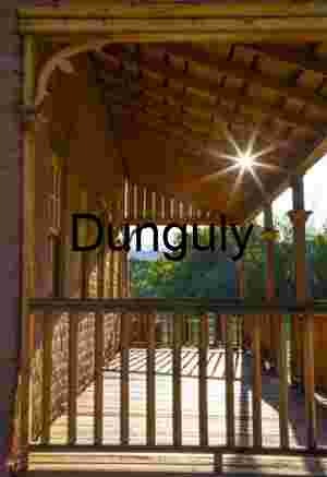 Sunstar on the roof of Russell Home porch