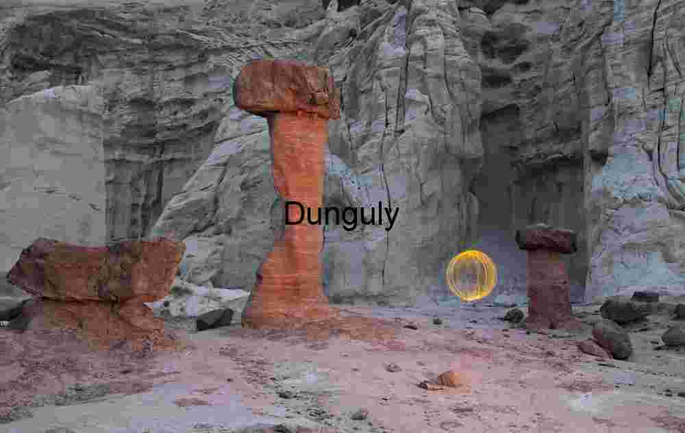 The Ball of Light visits the rimrock hoodoos; Escalante, Grand Staircase N.M.