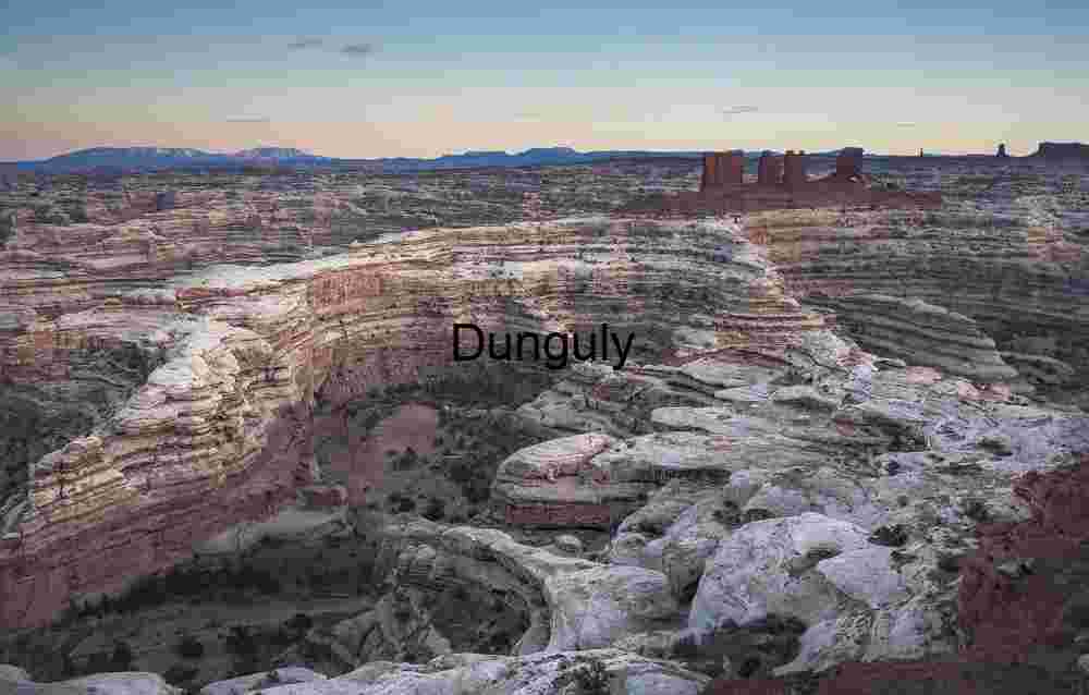 Maze & Chocolate Bars, Canyonlands Sunset Landscape