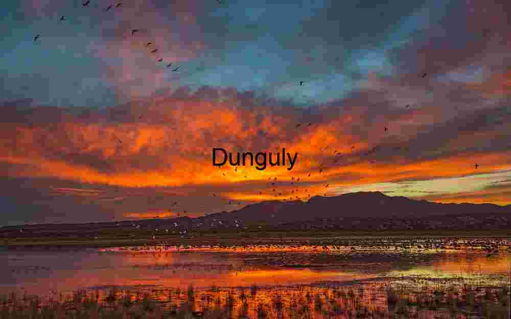 Close- Bosque del Apache Sunrise Panorama: Red Sky at Morning