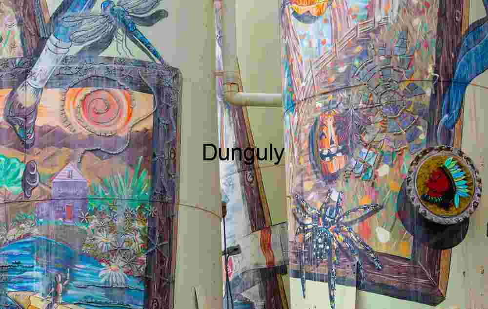 Connellsville GAP Trail Mural Art on Industrial Tanks