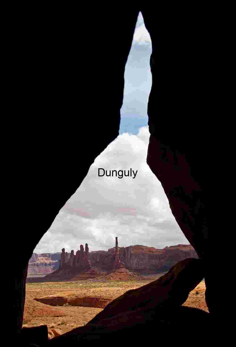 Totem Pole through arch