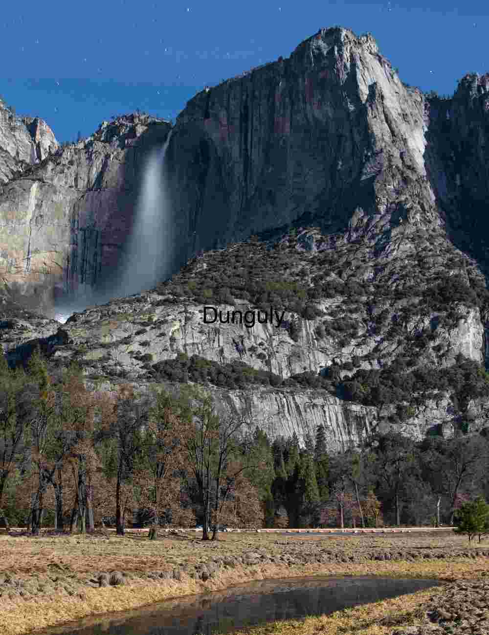 Yosemite Falls by Moonlight: Long Exposure Night Landscape