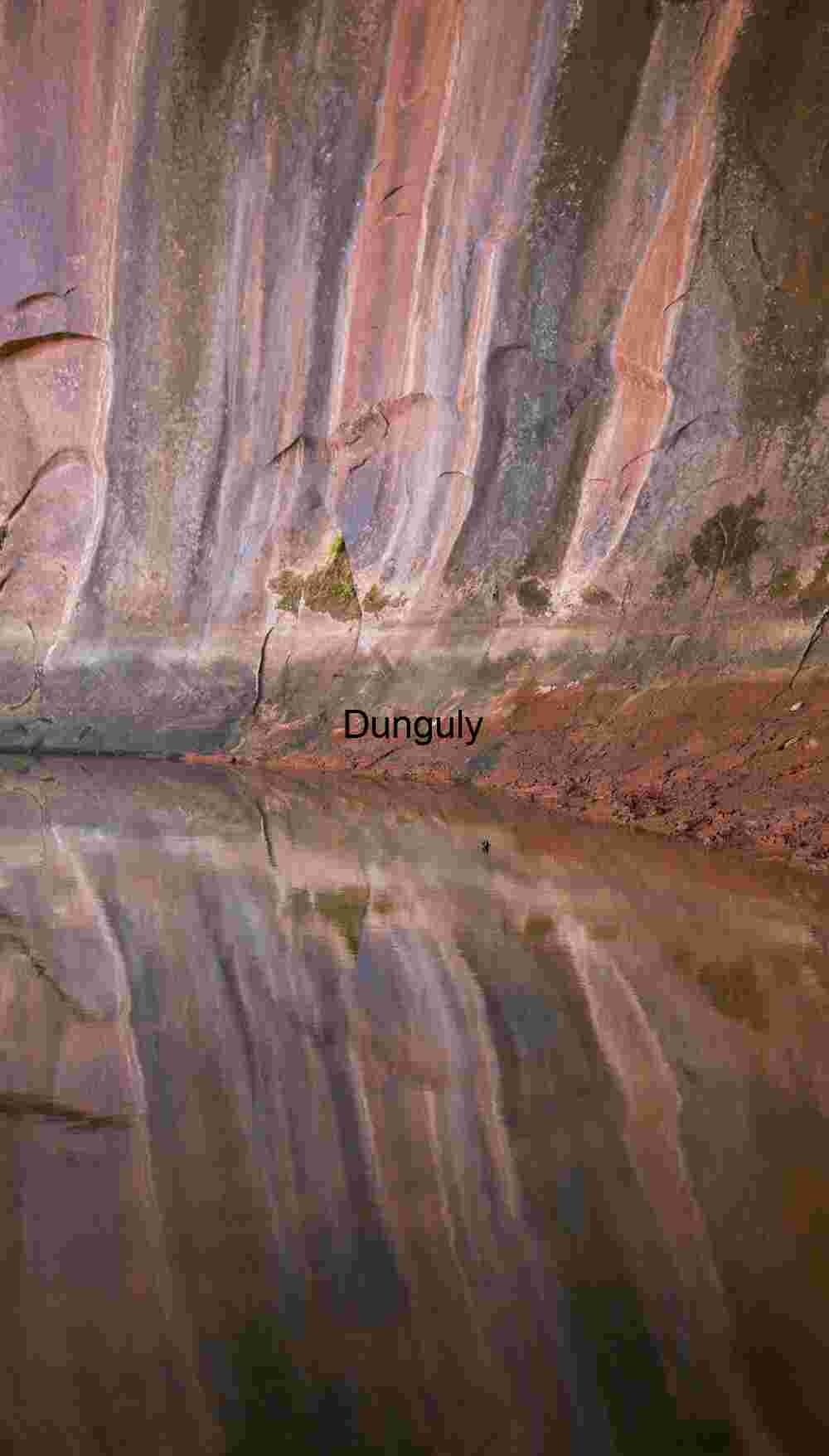 Water streak reflections, Neon Canyon, Escalante, Grand Staircase N.M., Utah