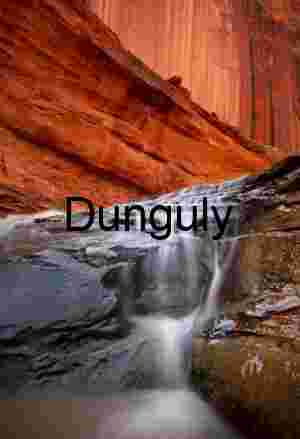 Waterfall and sandstone stripes, Coyote Gulch, Escalante