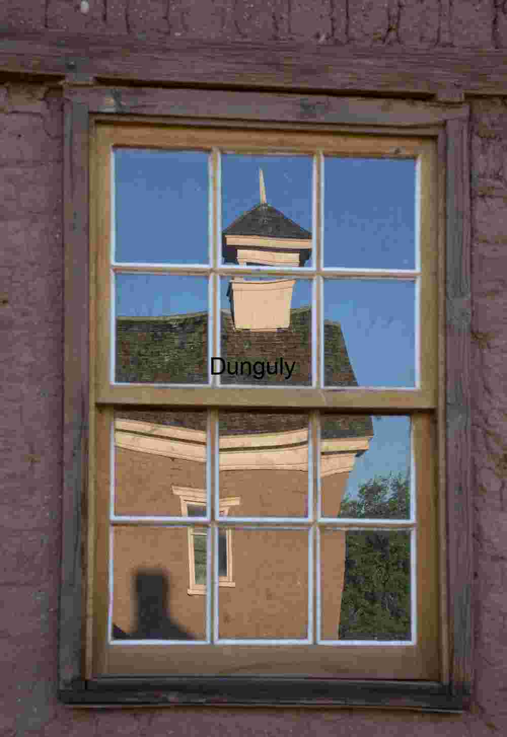 Window reflection of the Schoolhouse