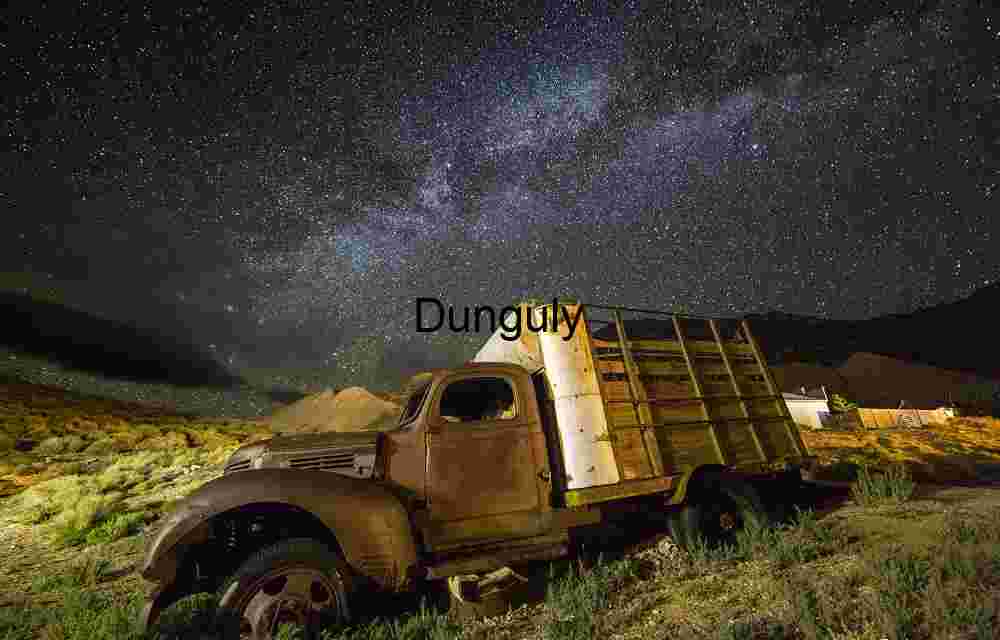 Wrecked Truck Under Milky Way at Cerro Gordo Ghost Town