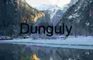 Frosty Yosemite Valley Winter Sunrise Reflection Landscape