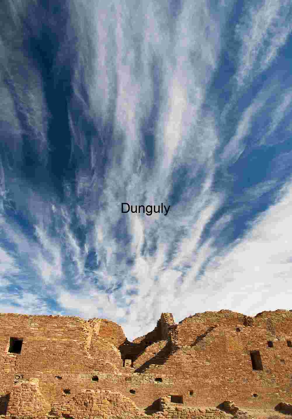 Cloudscape | Ancient Stone Structures of Chetro Ketl, Chaco Canyon