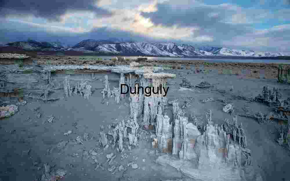 Mono Lake Tufa Towers at Dawn, Snowy Mountains