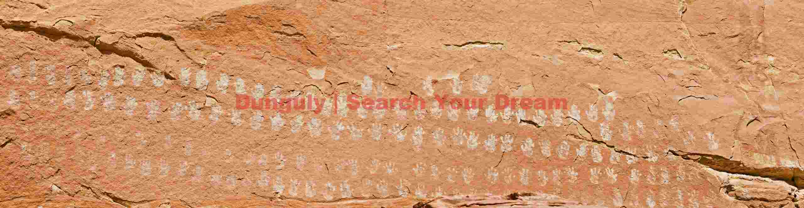 100-Handprints Petroglyph Panel at Escalante River, Utah