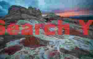 A fleeting sunset over the twisted sandstone