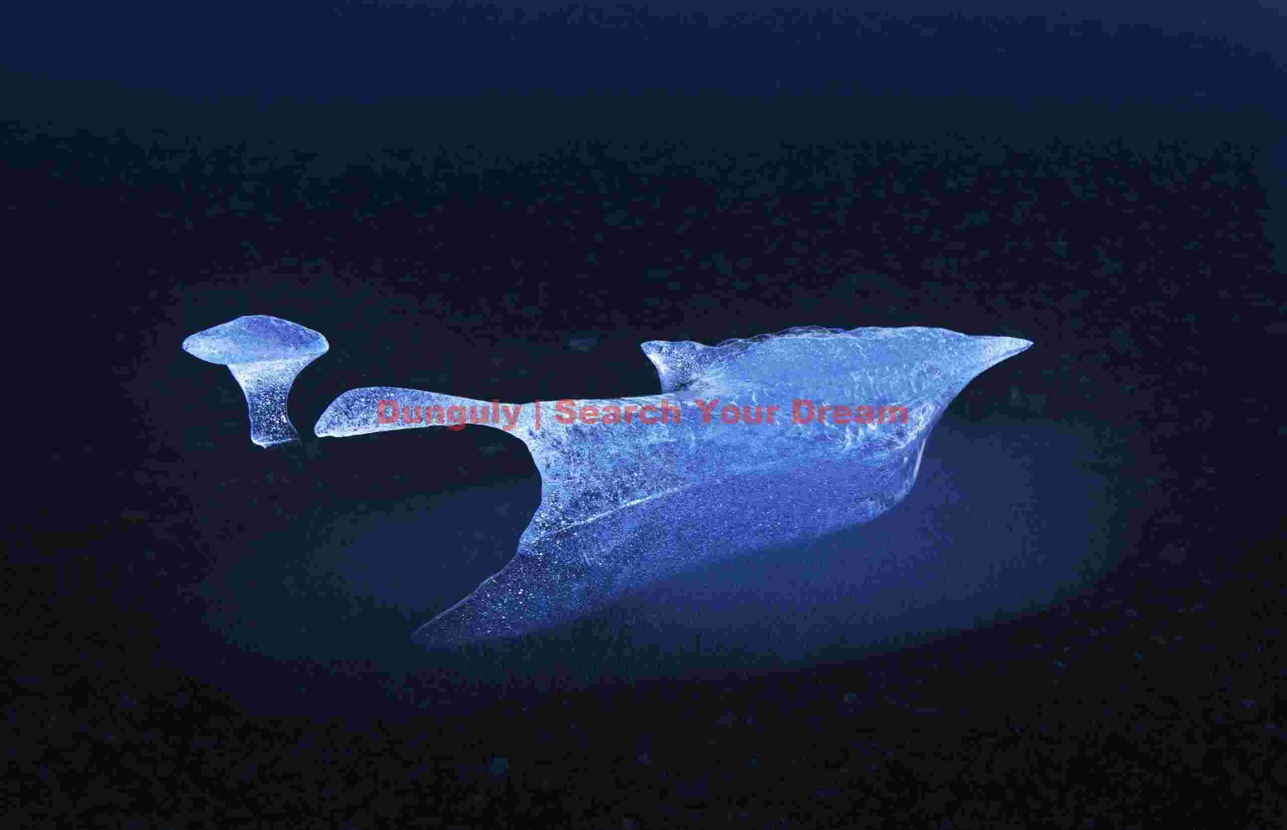 Glacial Ice Formation at Abstract ice