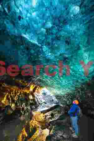 Glacial Ice Formation at Annie in the Golden ice cave, Vatnajokull, Iceland