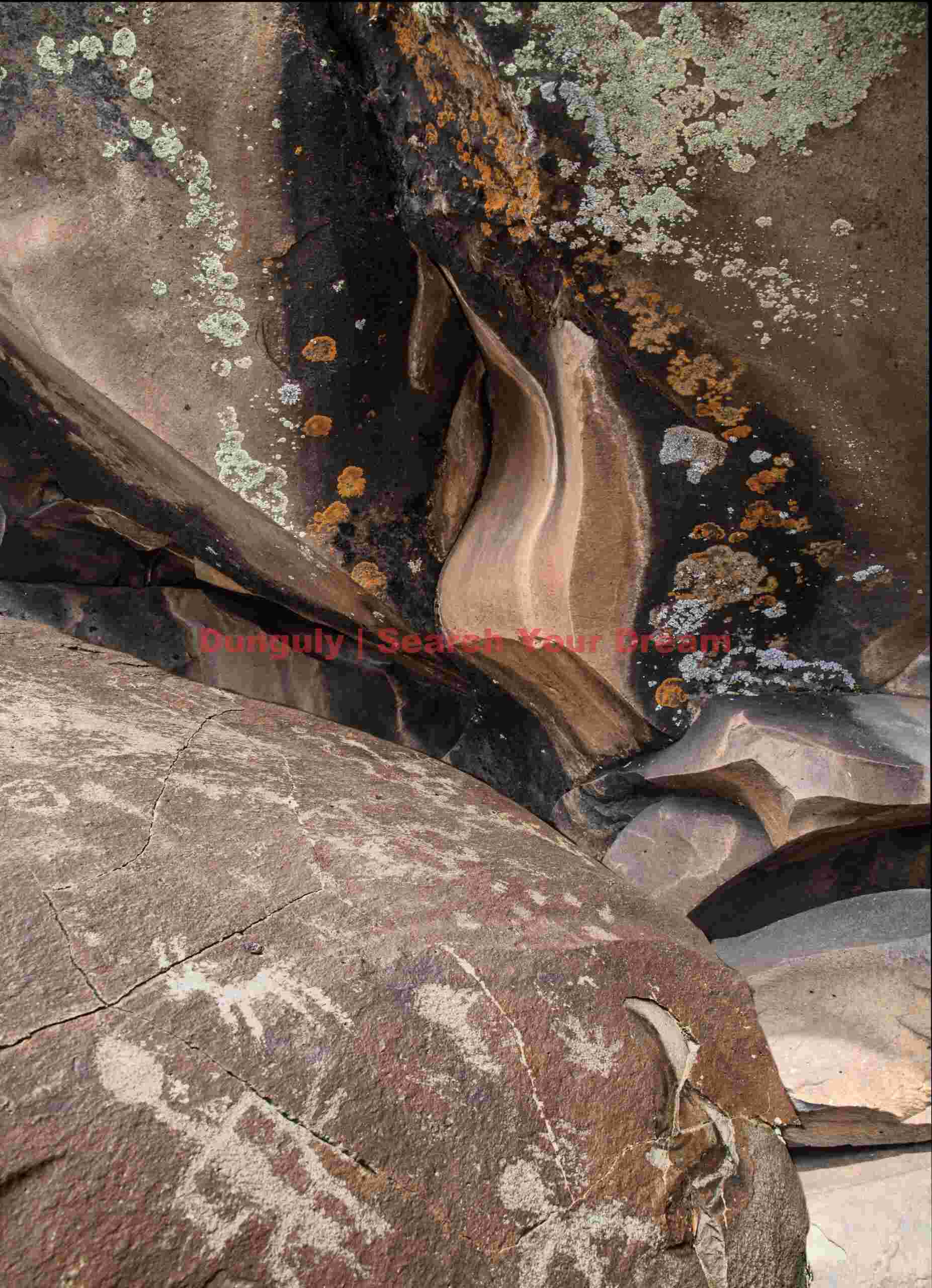 Anthropomorphs and Deer Petroglyphs at Nampaweap