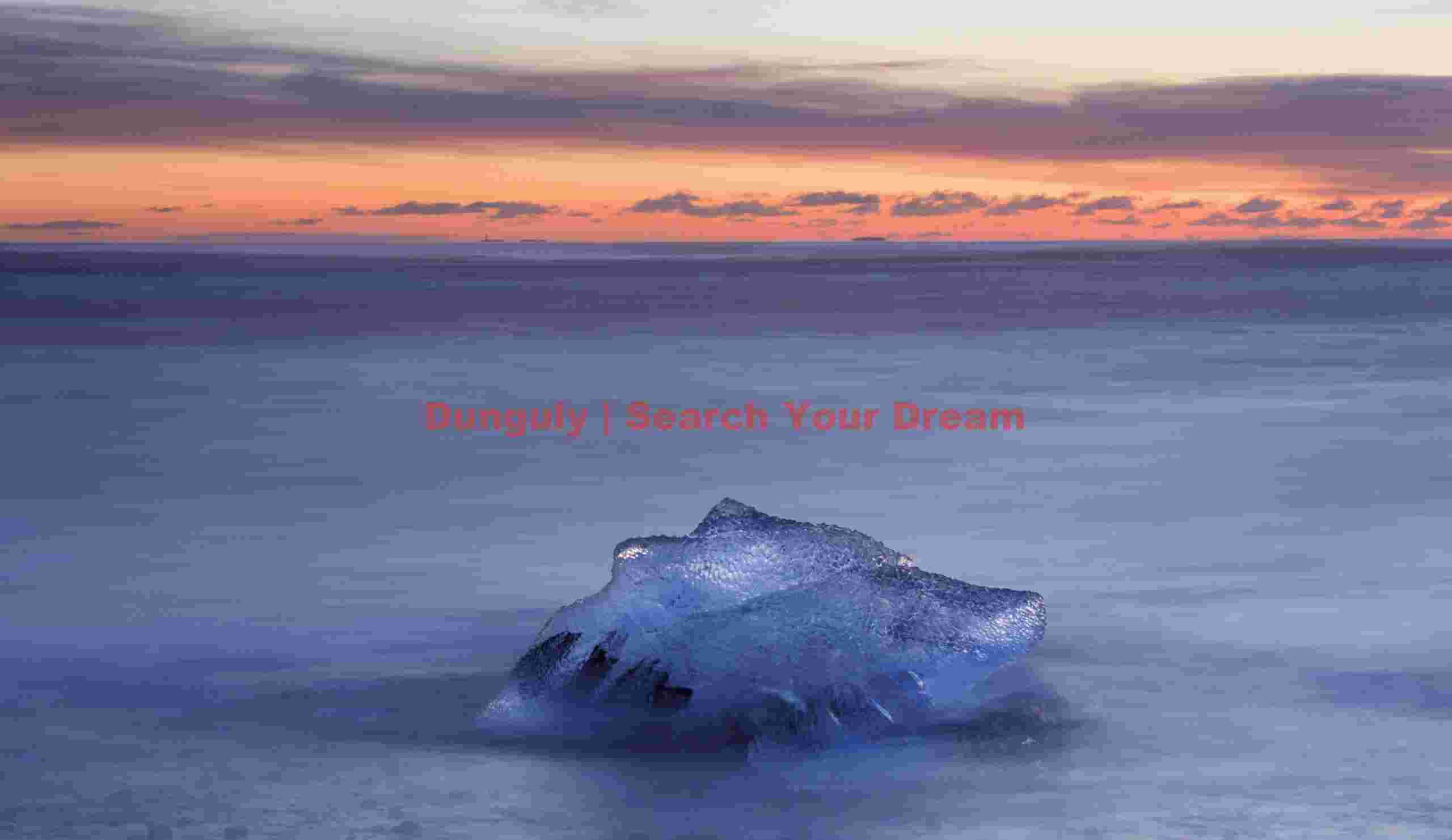 Glacial Ice Formation at Berg at sea
