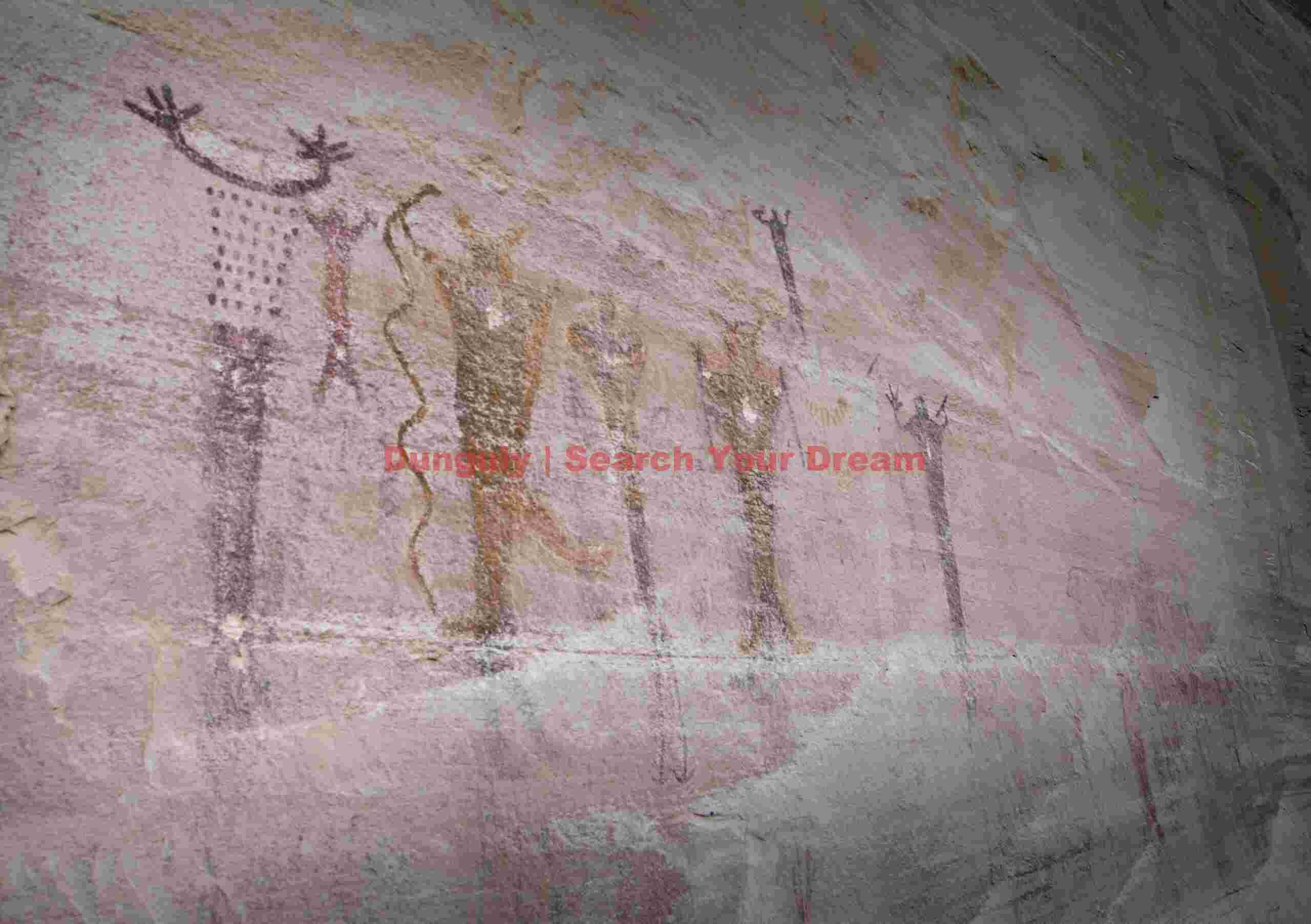 Pointillistic Figure Pictograph at Buckhorn Wash