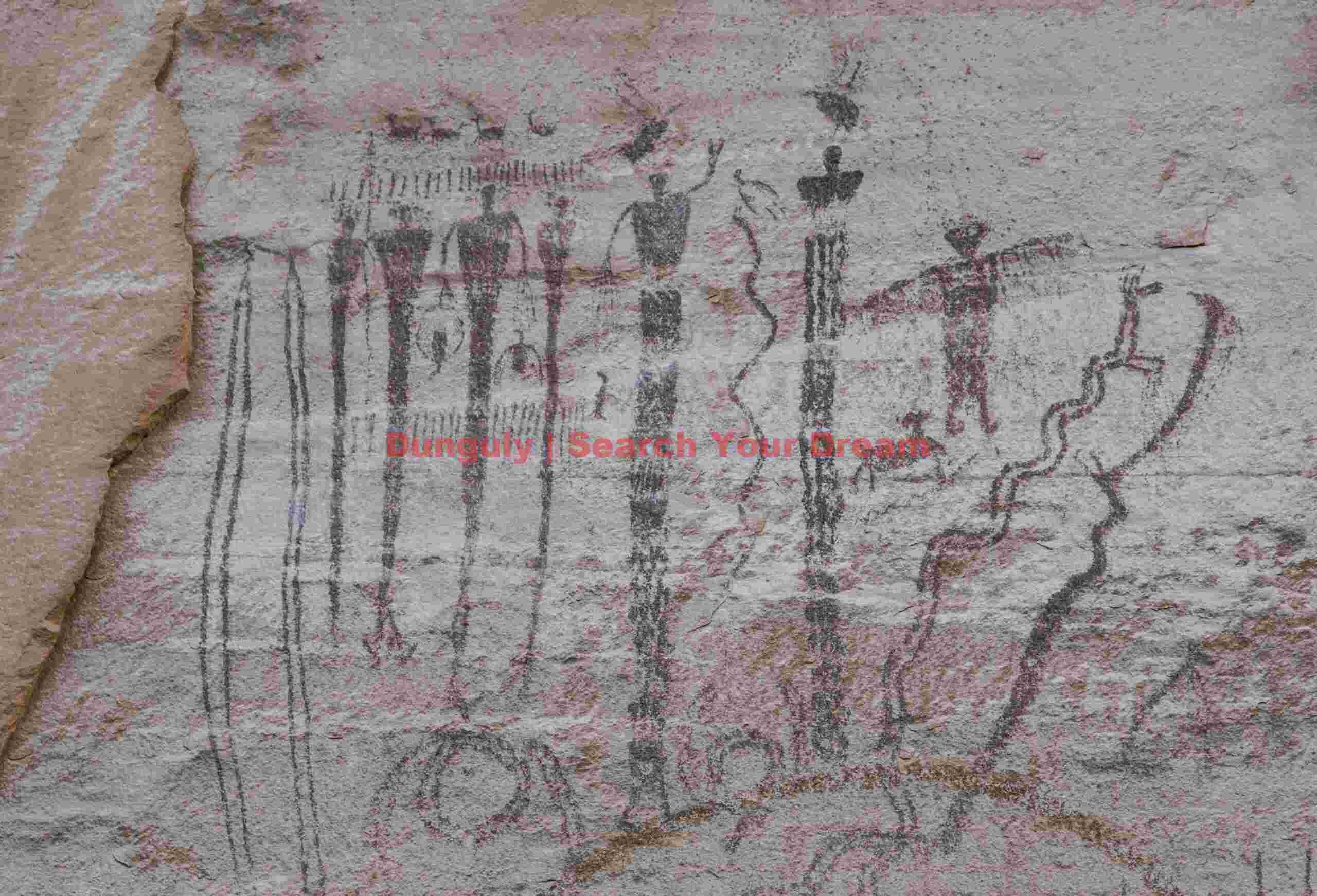 Anorexic Figures and Snake Pictographs at Buckhorn Wash
