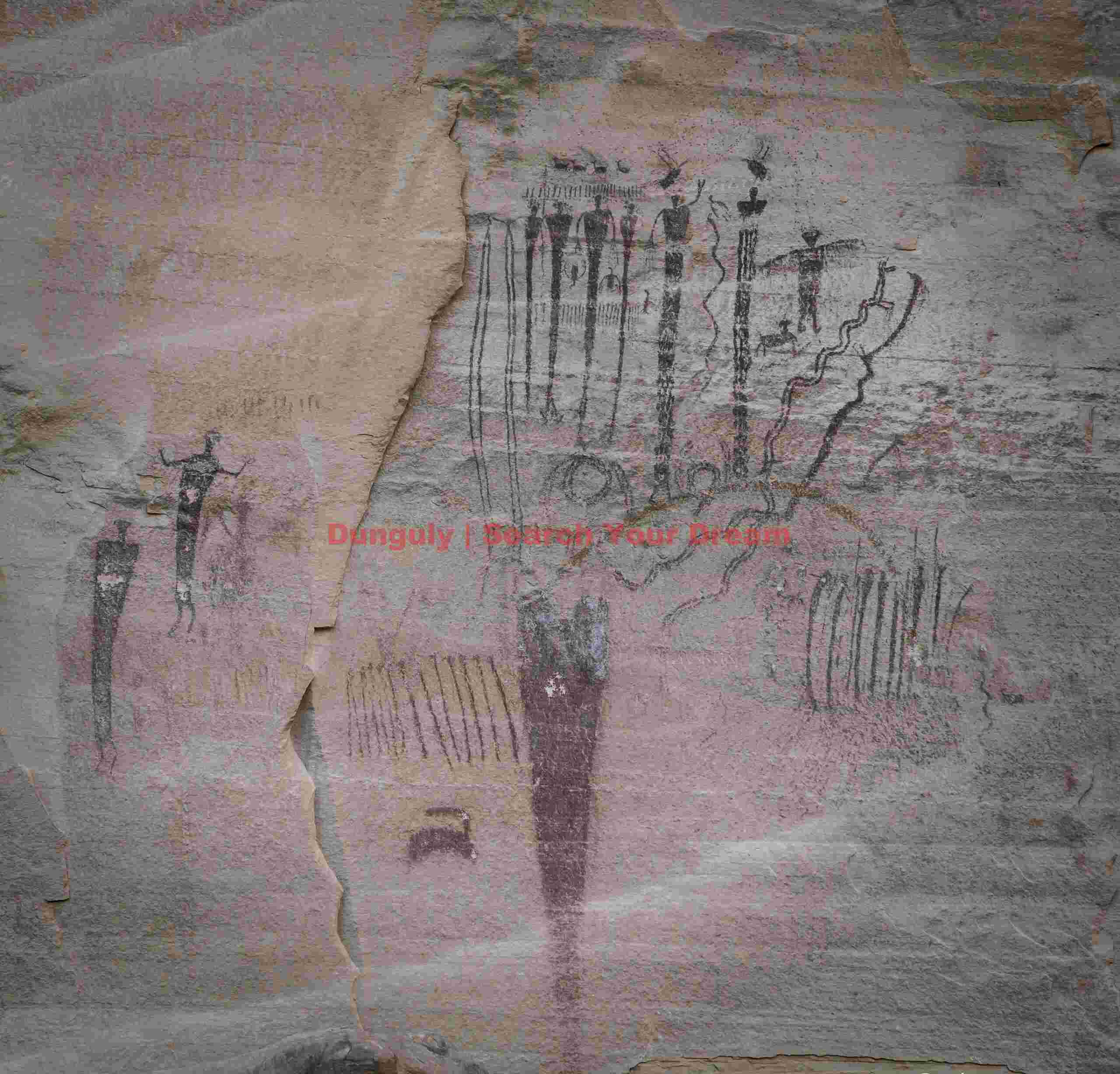 Wider View of Anthropomorphic Figures at Buckhorn Wash