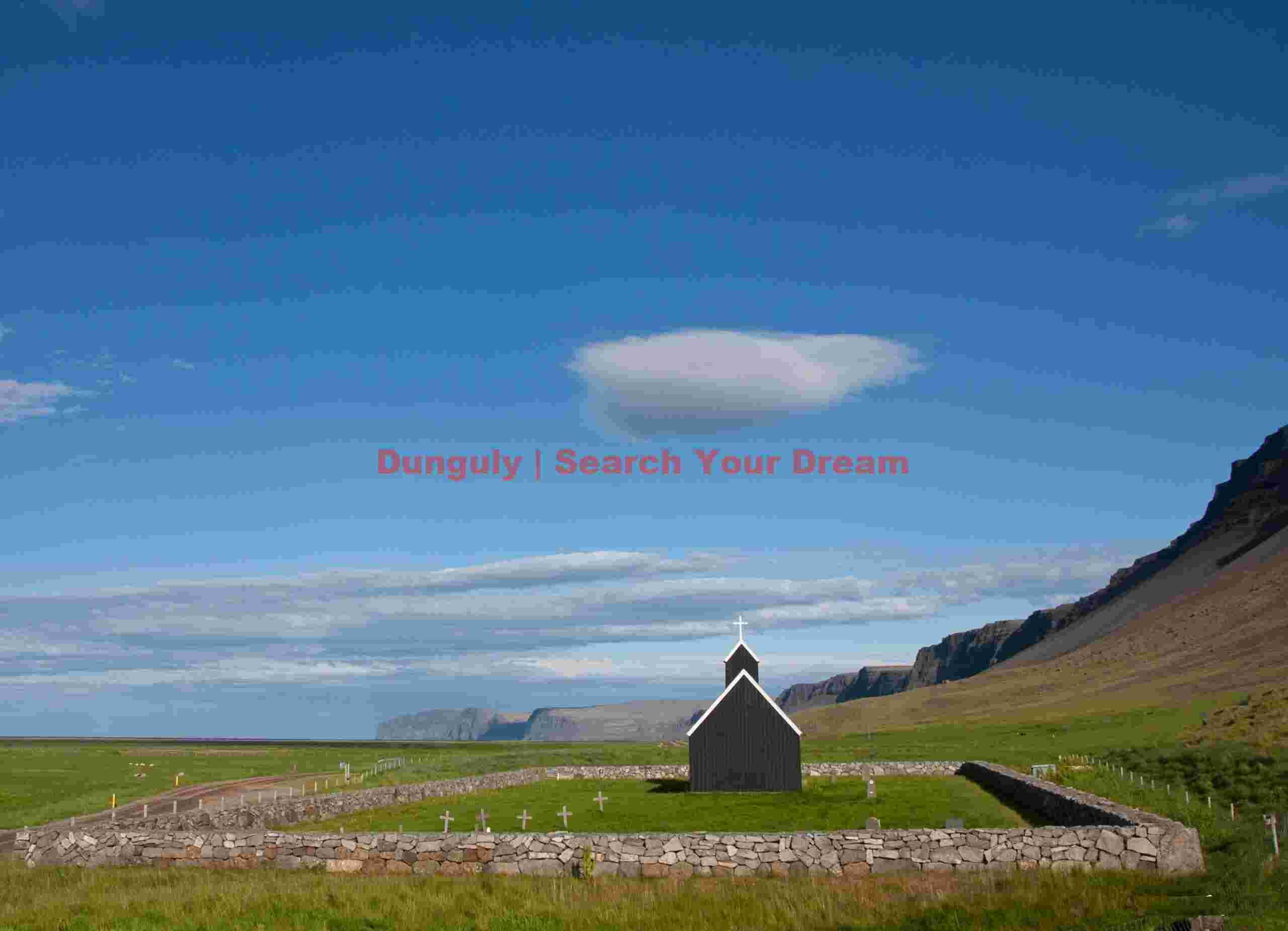 Church and cloud, Rausandir; Western Fjords